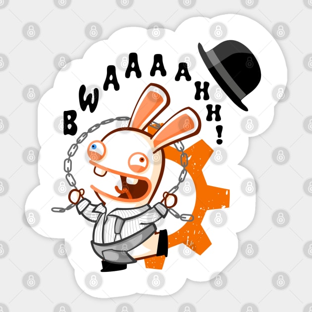 Dim the Rabbid Droog Sticker by KingsandQueens